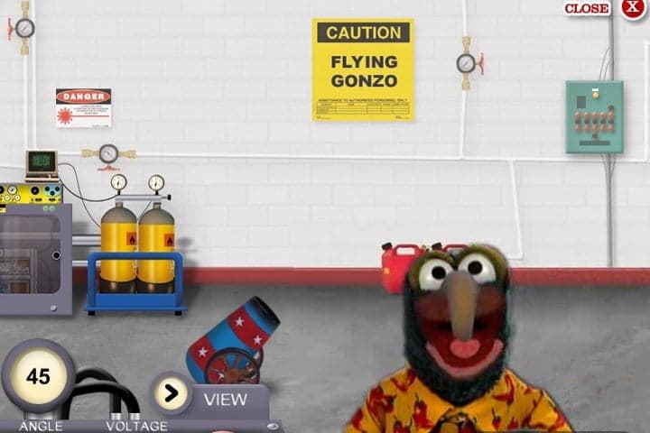 تصویر بازی مهیج فلش پرتاب گوی Fly Gonzo