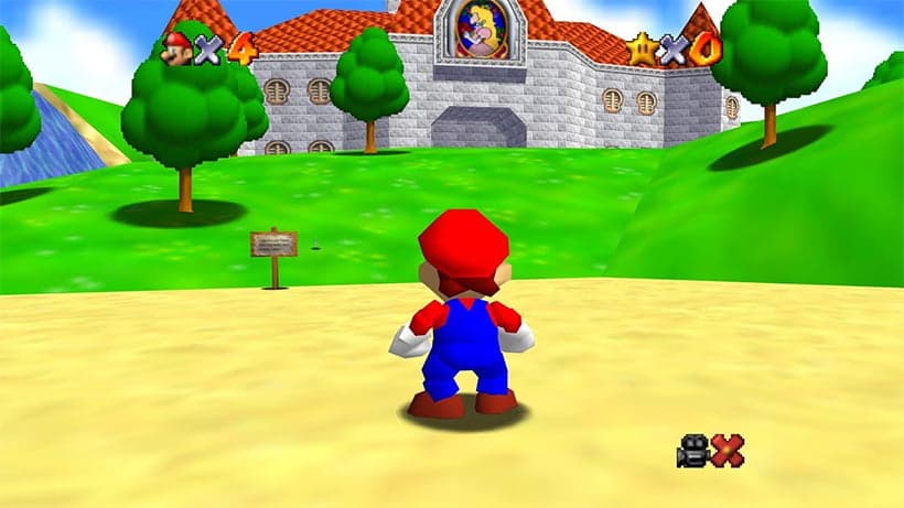 تصویر بازی سوپر ماریو سه بعدی Super Mario 64 3D