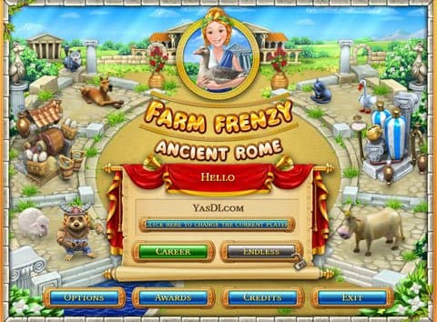 تصویر مزرعه داری روم در بازی Farm Frenzy Ancient Rome