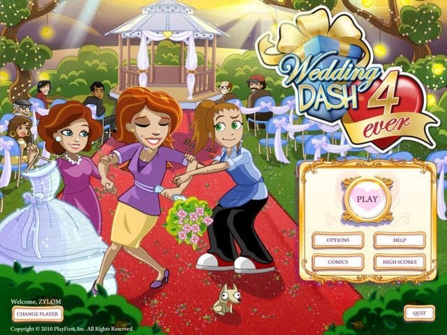 تصویر برگزاری مراسم عروسی در بازی Wedding Dash 4 Ever
