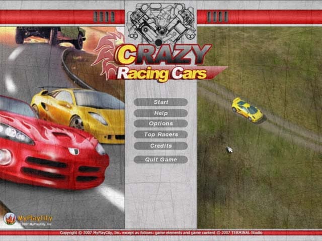 تصویر بازی مسابقات اتومبیل رانی Crazy Race Cars